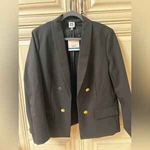 Anne Klein Black Blazer with Gold Buttons XL
